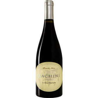 Bottle shot for 2023 Lachini Pinot Noir La Cruz Vineyard Sonoma Coast