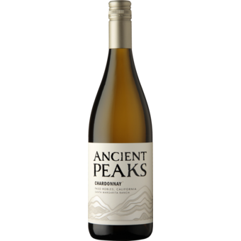 Bottle shot for 2025 Ancient Peaks Chardonnay Paso Robles