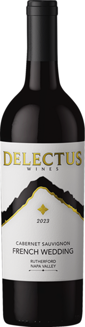 Bottle shot for 2023 Delectus French Wedding Cuvee Napa Cabernet Sauvignon