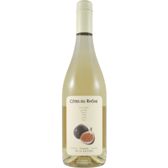 Bottle shot for 2025 Domaine De La Bastide Blanc Cotes Du Rhone Figues