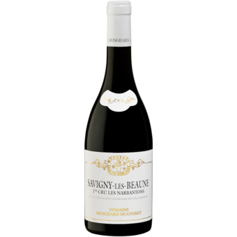 Bottle shot for 2023 Mongeard Mugneret Savigny Les Beaune Les Narbantons 1er Cru