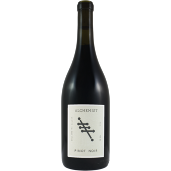 Bottle shot for 2023 Alchemist Pinot Noir Willamette Valley