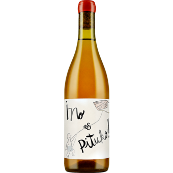 Bottle shot for 2026 Echeverria "No Es Pituko" Orange Wine