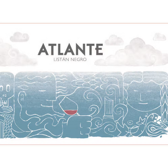 Label shot for 2019 Atlante Listan Negro Tenerife Canary Islands