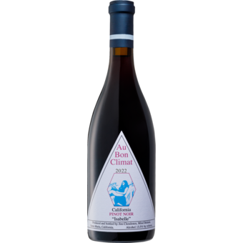 Bottle shot for 2022 Au Bon Climat Pinot Noir Isabelle