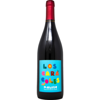 Bottle shot for 2025 Los Caracoles Malbec Mendoza