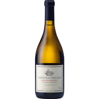 Bottle shot for 2024 Catena Zapata White Bones Chardonnay Adrianna Vineyard Valle De Uco Mendoza