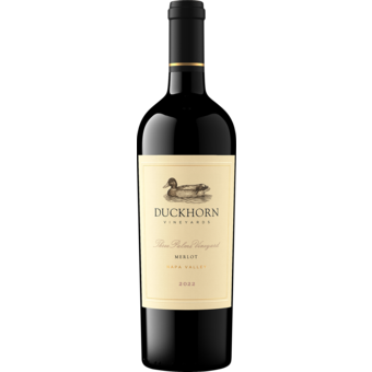Bottle shot for 2022 Duckhorn Three Palms Merlot Napa Valley