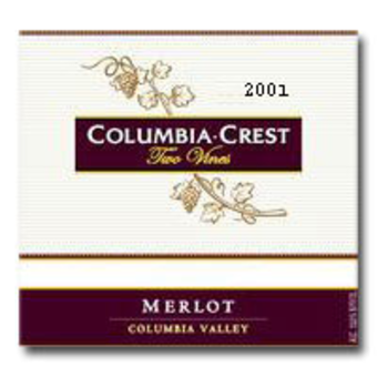 Label shot for 2009 Columbia Crest Two Vines Merlot