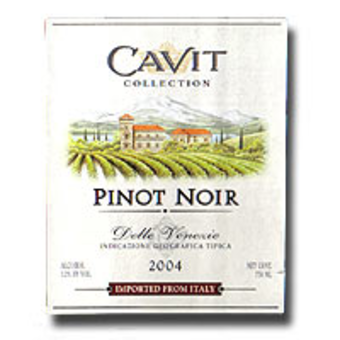 Label shot for  Cavit Pinot Noir