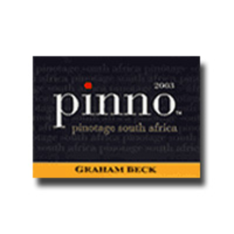 Label shot for 2004 Graham Beck Pinno Pinotage