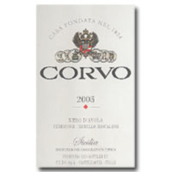 Label shot for 2009 Corvo Red Wine