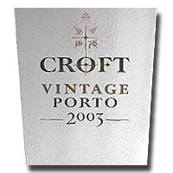 Label shot for 2003 Croft Port