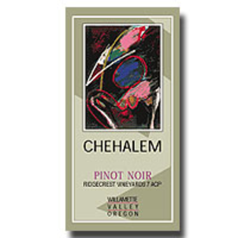 Label shot for 2002 Chehalem Ridgecrest Pinot Noir