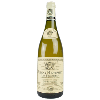 Bottle shot for 2003 Louis Jadot Puligny Montrachet Les Folatieres