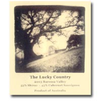 Label shot for 2003 Lucky Country Shiraz/ Cabernet Sauvignon