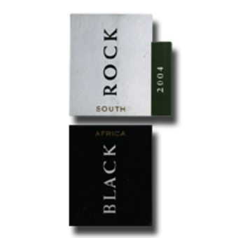 Label shot for 2004 Black Rock White