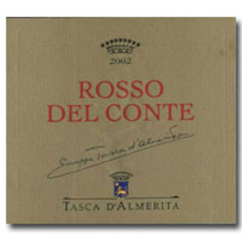 Label shot for 2002 Tasca D'almerita Rosso Del Conte