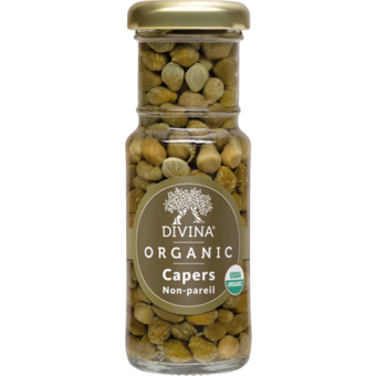 Bottle shot for  Divina Organic Capers