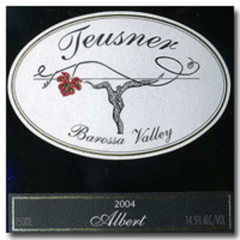Label shot for 2004 Teusner Albert Shiraz