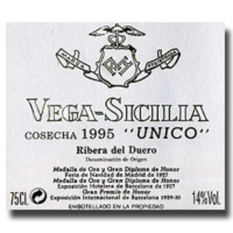1995 Vega Sicilia Unico | Wine Library