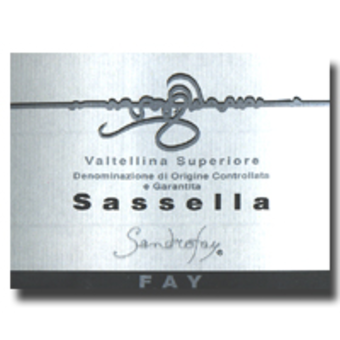 Label shot for 2003 Sandro Fay Sassella