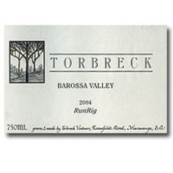 Label shot for 2004 Torbreck Run Rig Red