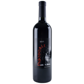 Bottle shot for 2005 Pasodoble Red.