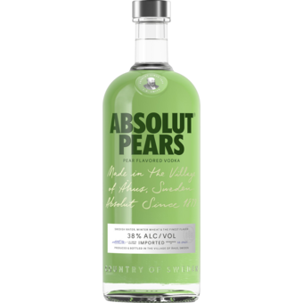 Bottle shot for  Absolut Vodka Pears