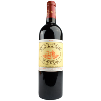 Bottle shot for 2004 Chateau Clos Leglise Pomerol