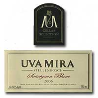 Label shot for 2006 Uva Mira Sauvignon Blanc