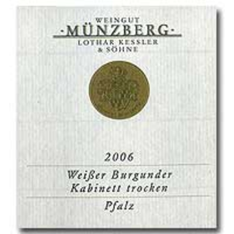 Label shot for 2006 Munzberg Weissburgunder Kabinett Trocken