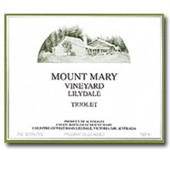 Label shot for 2000 Mount Mary Triolet