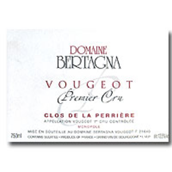 Label shot for 2004 Bertagna Clos Perriere Vougeot