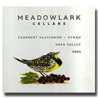 Label shot for 2005 Meadowlark Red