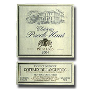 Label shot for 2004 Puech Haut Clos Du Pic