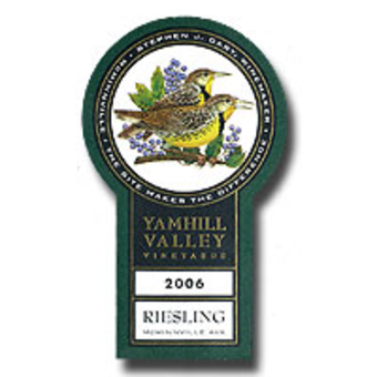 Label shot for 2006 Yamhill Riesling
