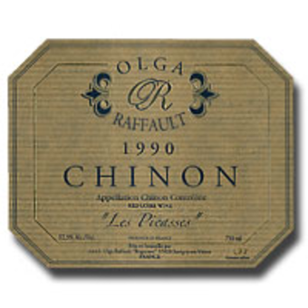 Label shot for 1990 Olga Raffault Chinon Les Picasses