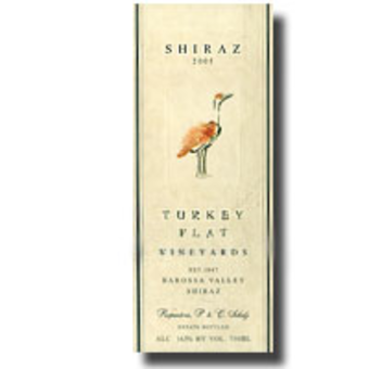Label shot for 2005 Turkey Flat Shiraz