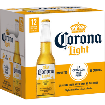 Bottle shot for  Corona Light 12pk Bottles