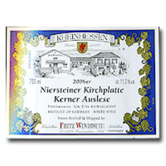 Label shot for 2006 Fritz Windisch Auslese Kerner Riesling