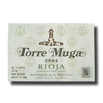 Label shot for 2004 Torre Muga Rioja