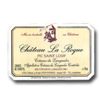 Label shot for 2005 Chateau La Roque Pic St Loup