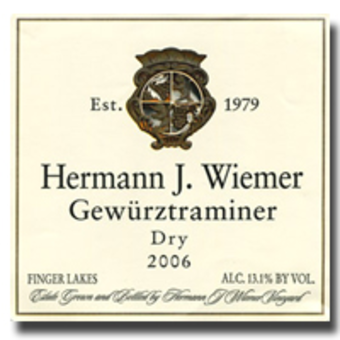 Label shot for 2006 Herman Wiemer Gewurztraminer