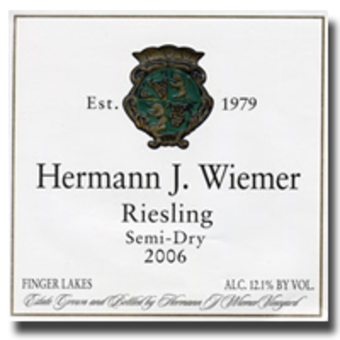 Label shot for 2006 Herman Wiemer Semi Dry Riesling