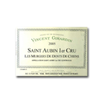 Label shot for 2005 Vincent Girardin Murgers Des Dents De Chien St Aubin