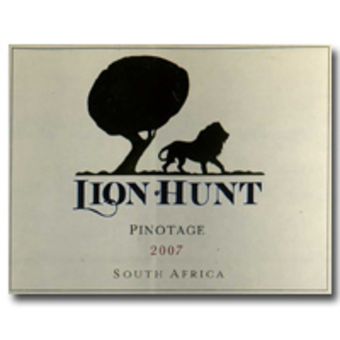 Label shot for 2007 Lion Hunt Pinotage