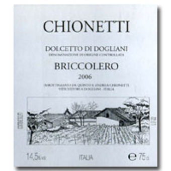 Label shot for 2006 Chionetti Dolcetto Di Dogliani Briccolero