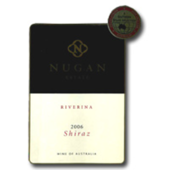 Label shot for 2006 Nugan Estate Shiraz