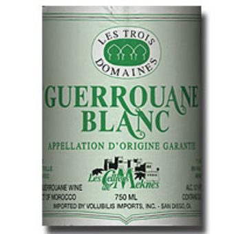 Label shot for  Trois Domaines Guerrouane White